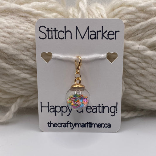 Confetti Bauble Stitch Marker