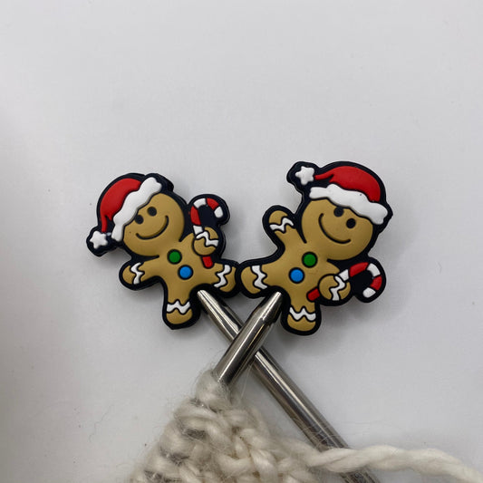 Gingerbread Man Needle Protector set of 2