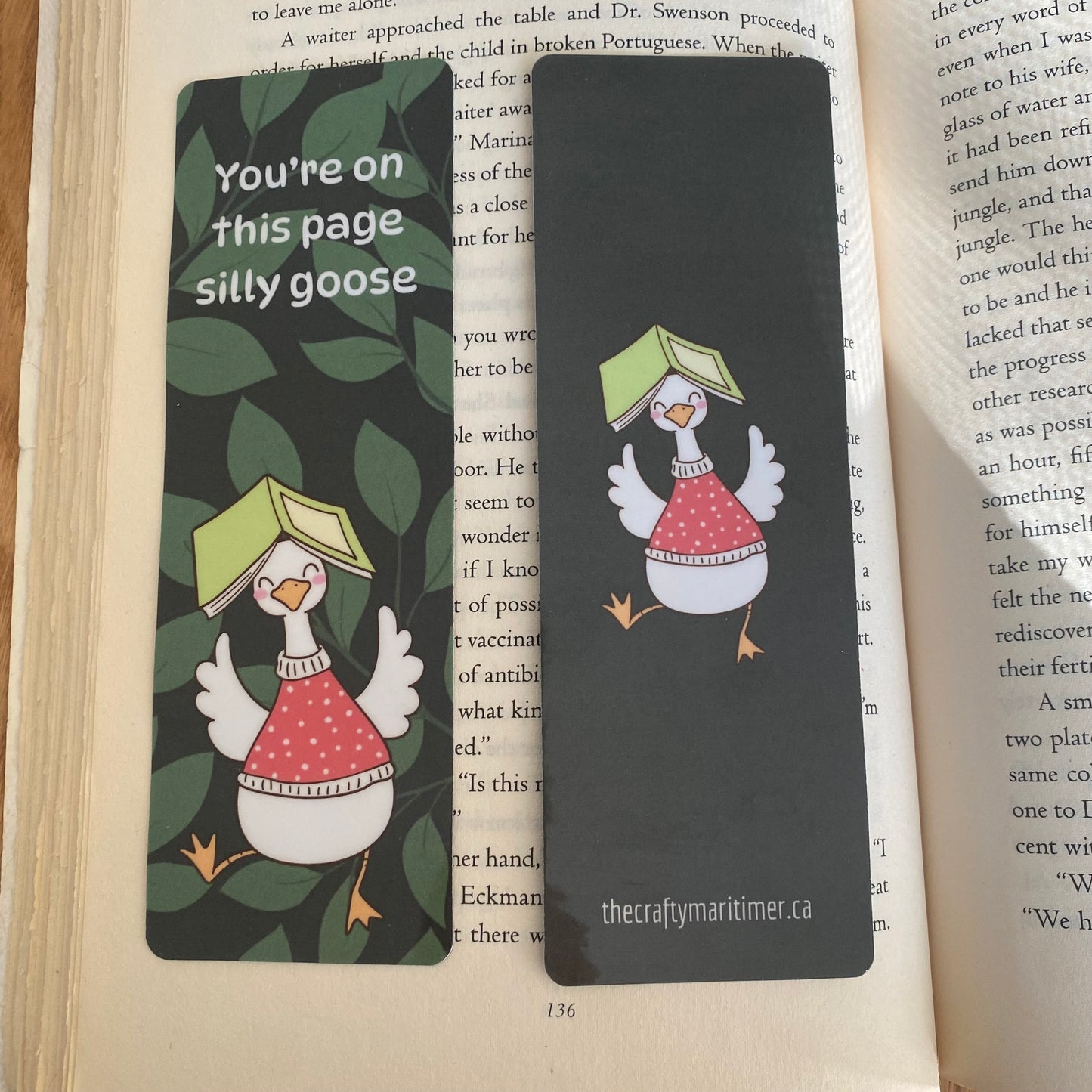 This Page Silly Goose Bookmark