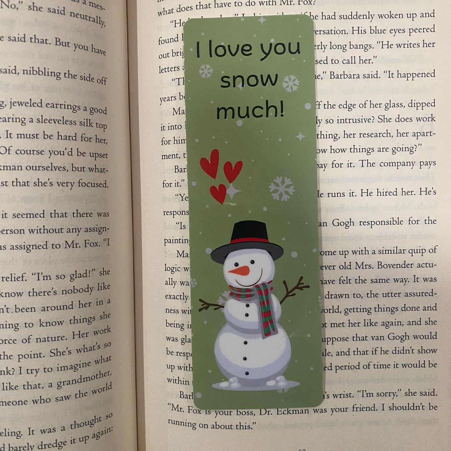 I Love You Snow Much Bookmark