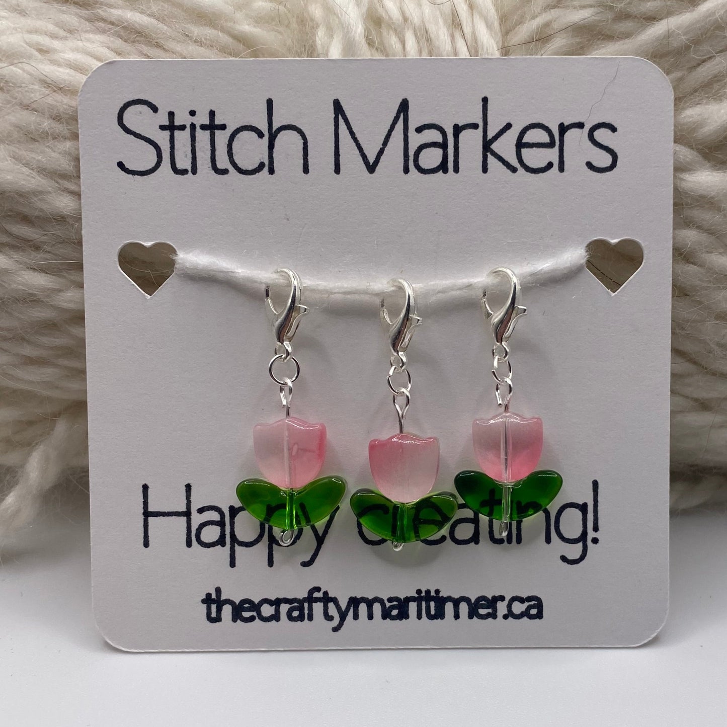 Tulip Stitch Markers set of 3