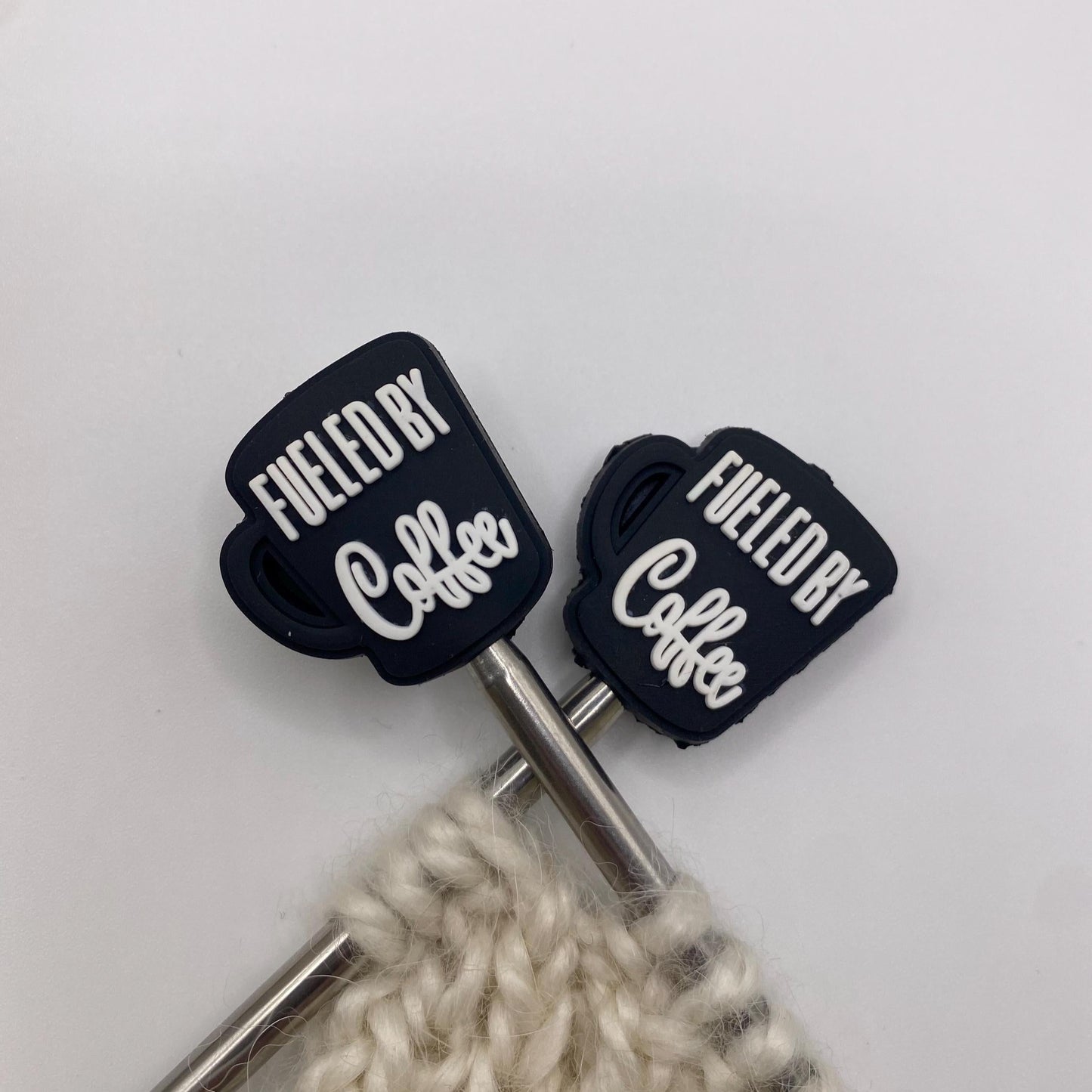 Fueled by Coffee Needle Protector set of 2