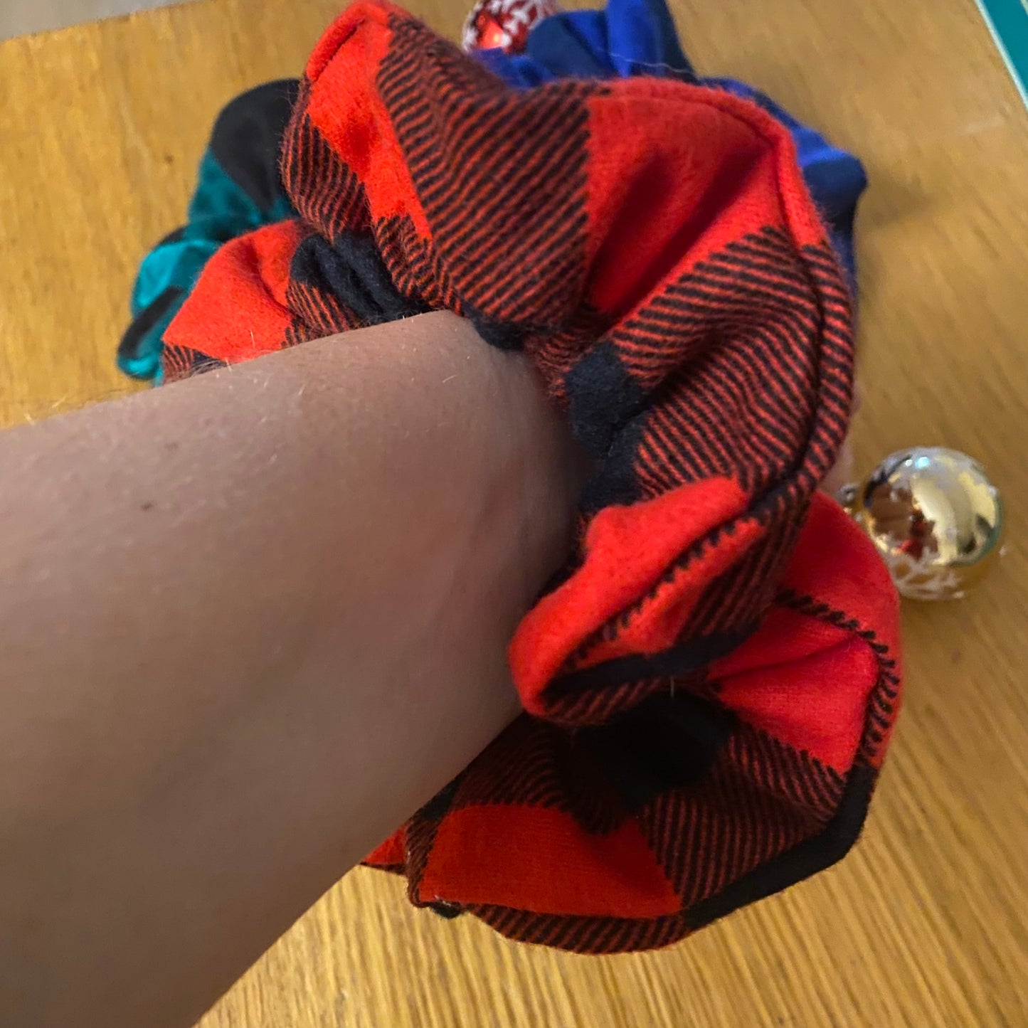 Holiday Plaid Scrunchie