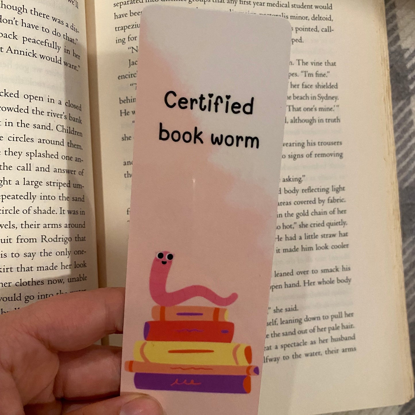 Book Worm Bookmark