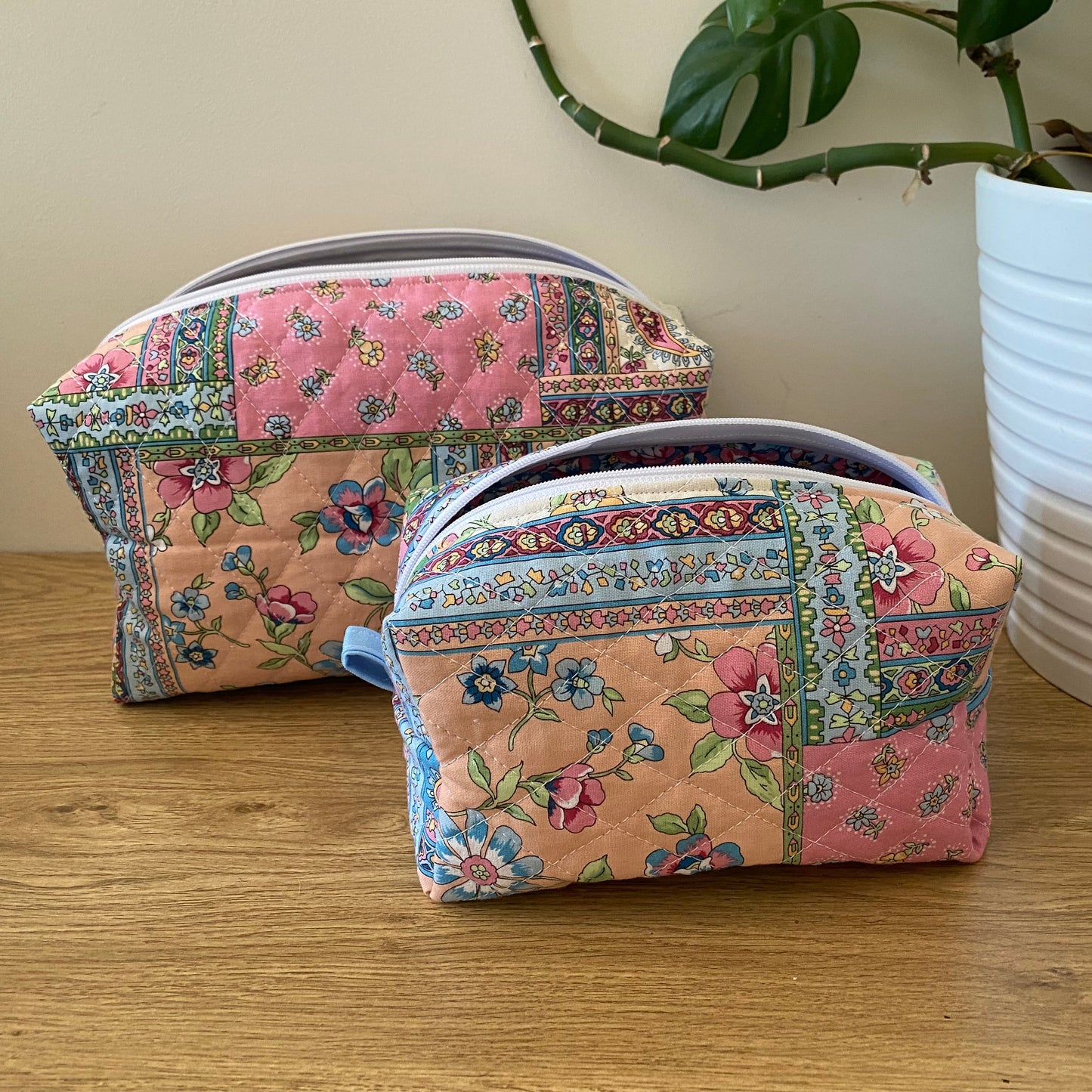 Quilted Patchwork Toiletry Bag