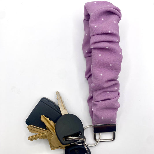 Purple Scrunch Wristlet