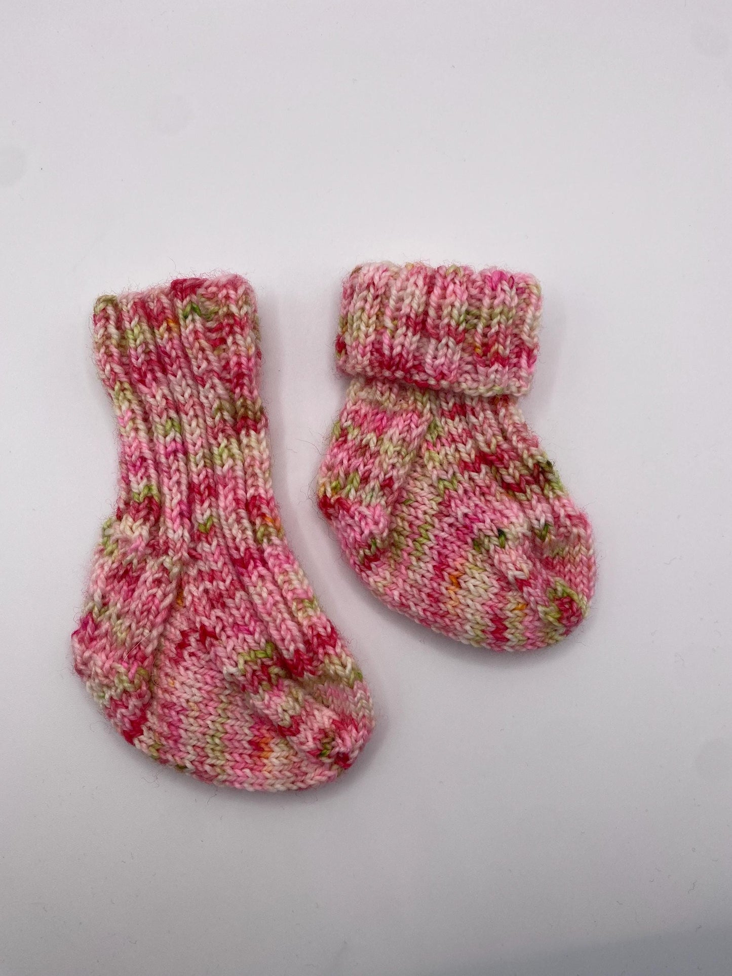 Ribbed Baby Sock Knitting Pattern – Cuff Down | Newborn to 3 Years