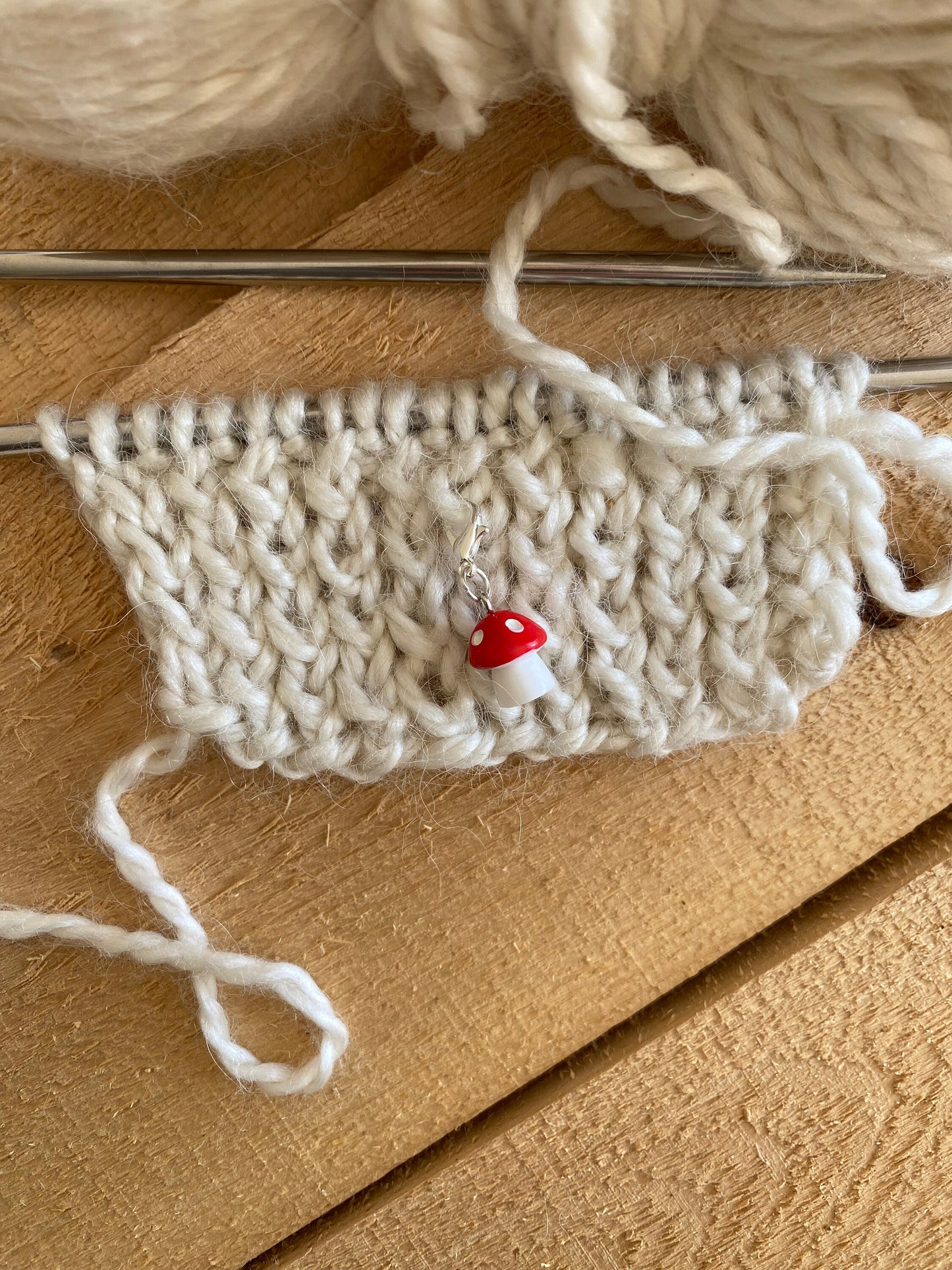 Mushroom Stitch Marker set of 3