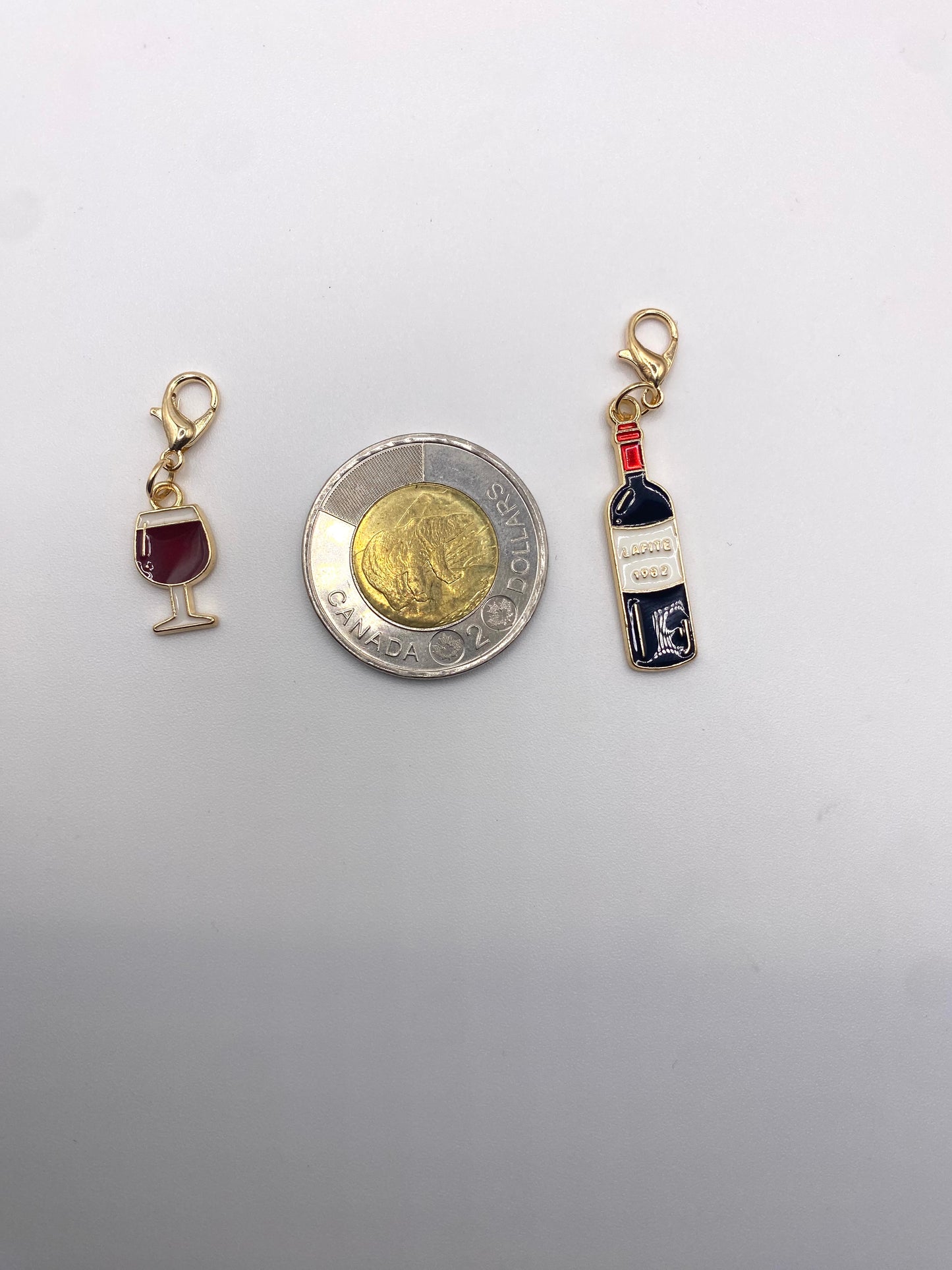 Wine Stitch Marker set of 2