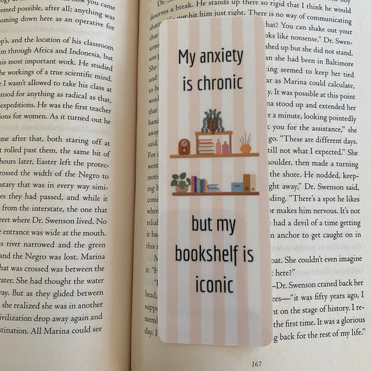 Funny Anxiety Bookmark