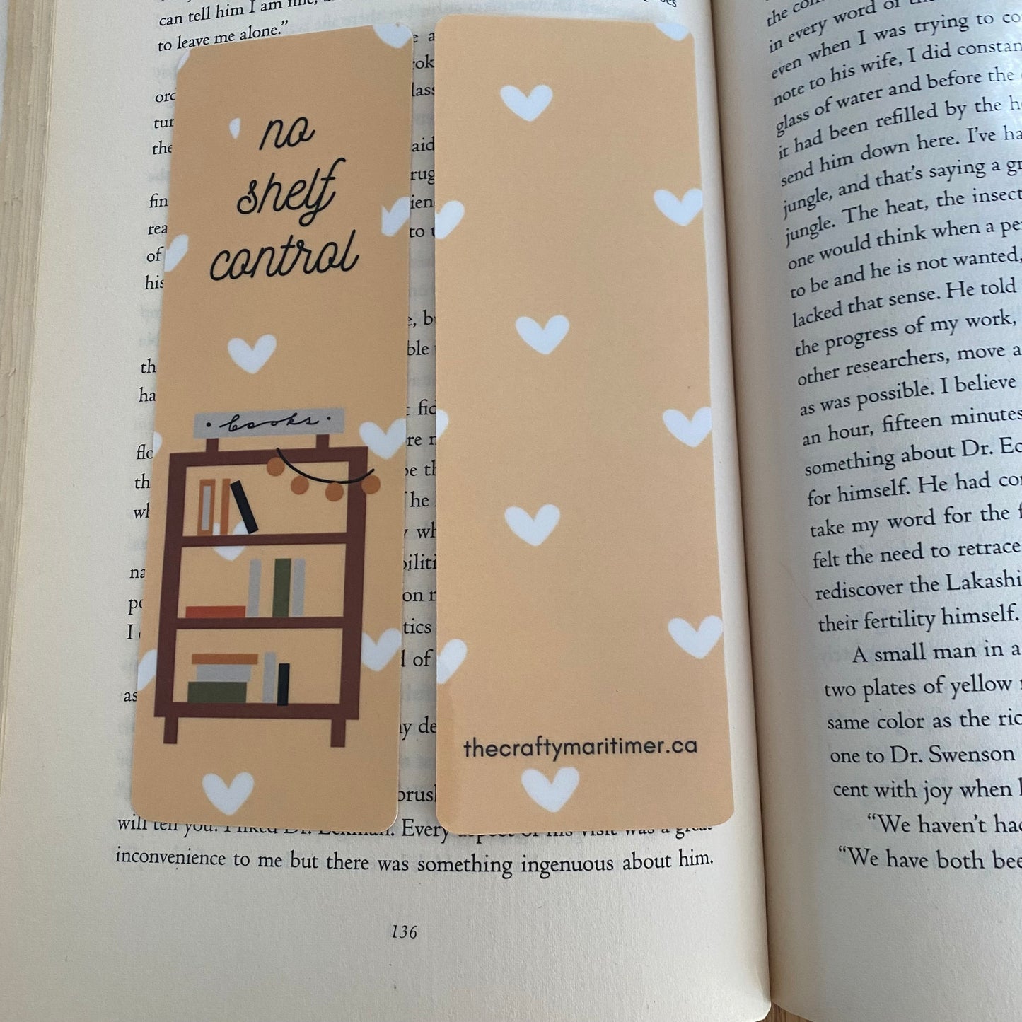 No Shelf Control Bookmark