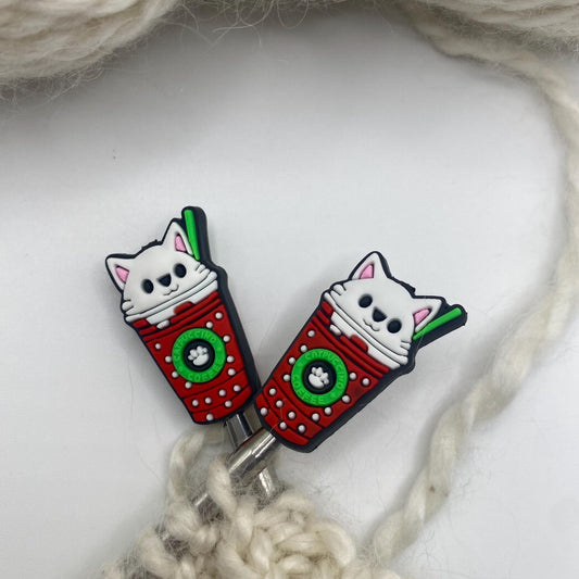 Coffee Cat Needle Protector set of 2