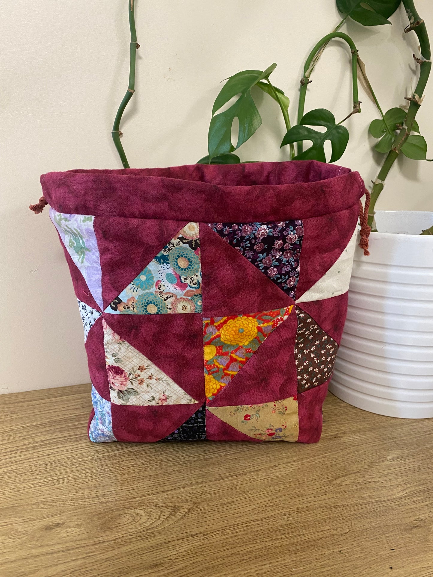 The Red Patchwork Maker's Bag
