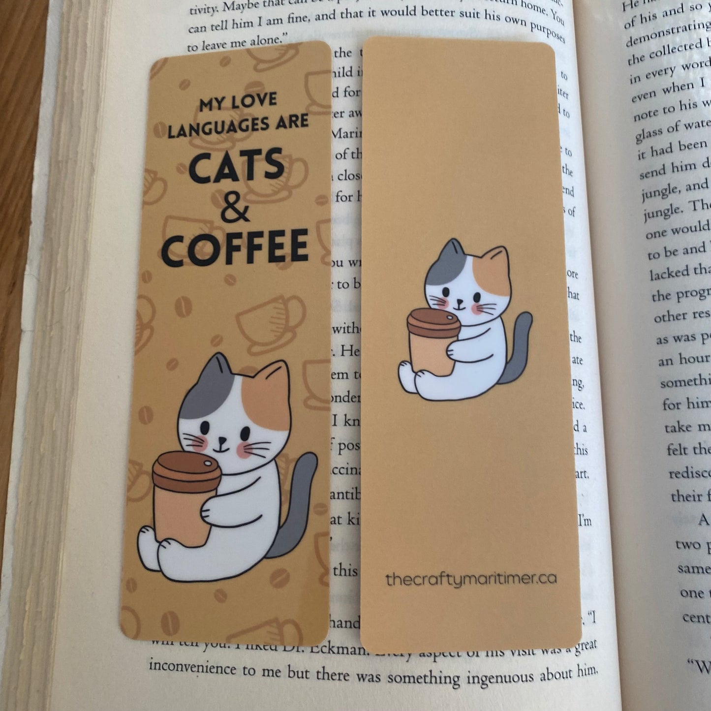 Cats & Coffee Bookmark