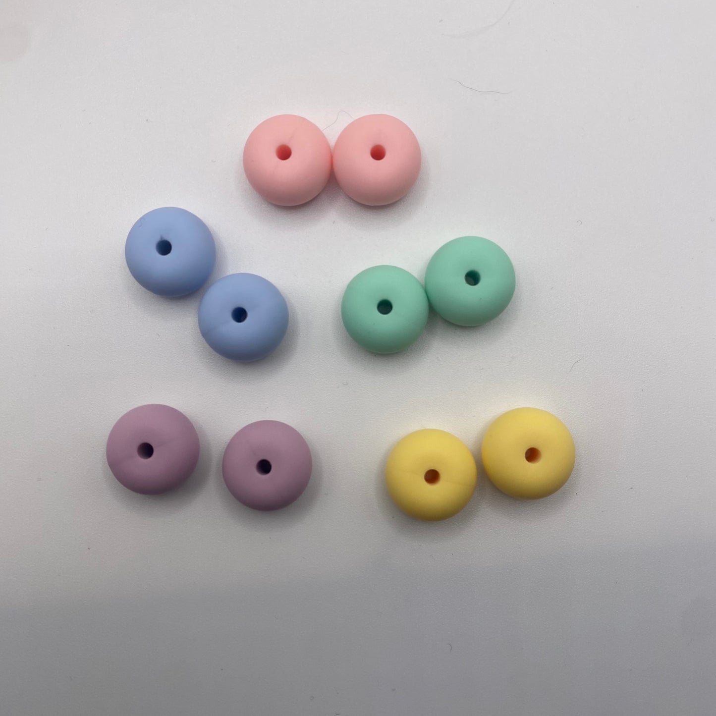 Pastel oval needle protectors Set of 2