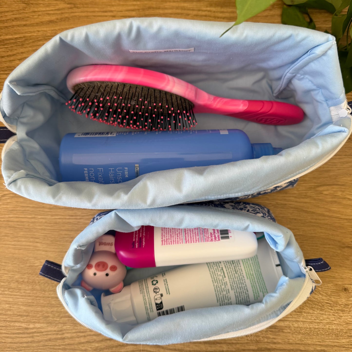 Blue China Toiletry Bag