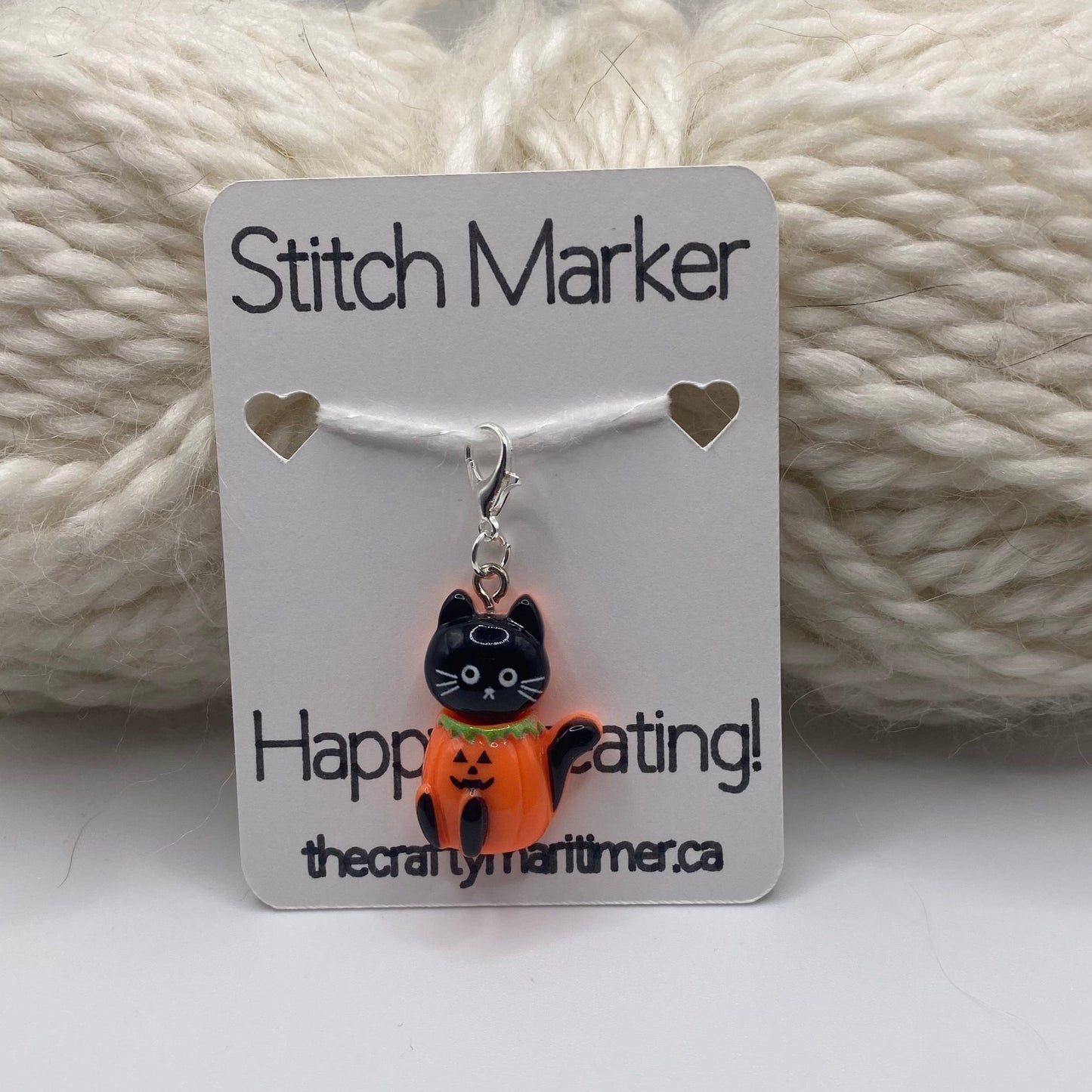 Halloween Cat Stitch Marker