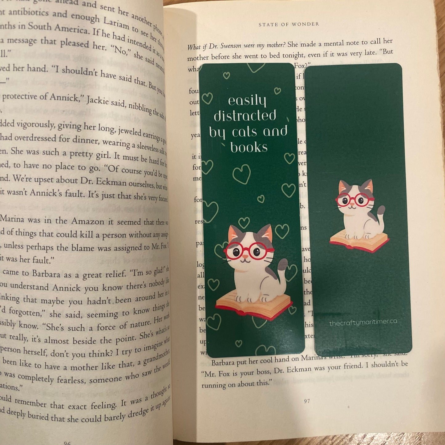 Easily Distracted by Cats and Books Bookmark