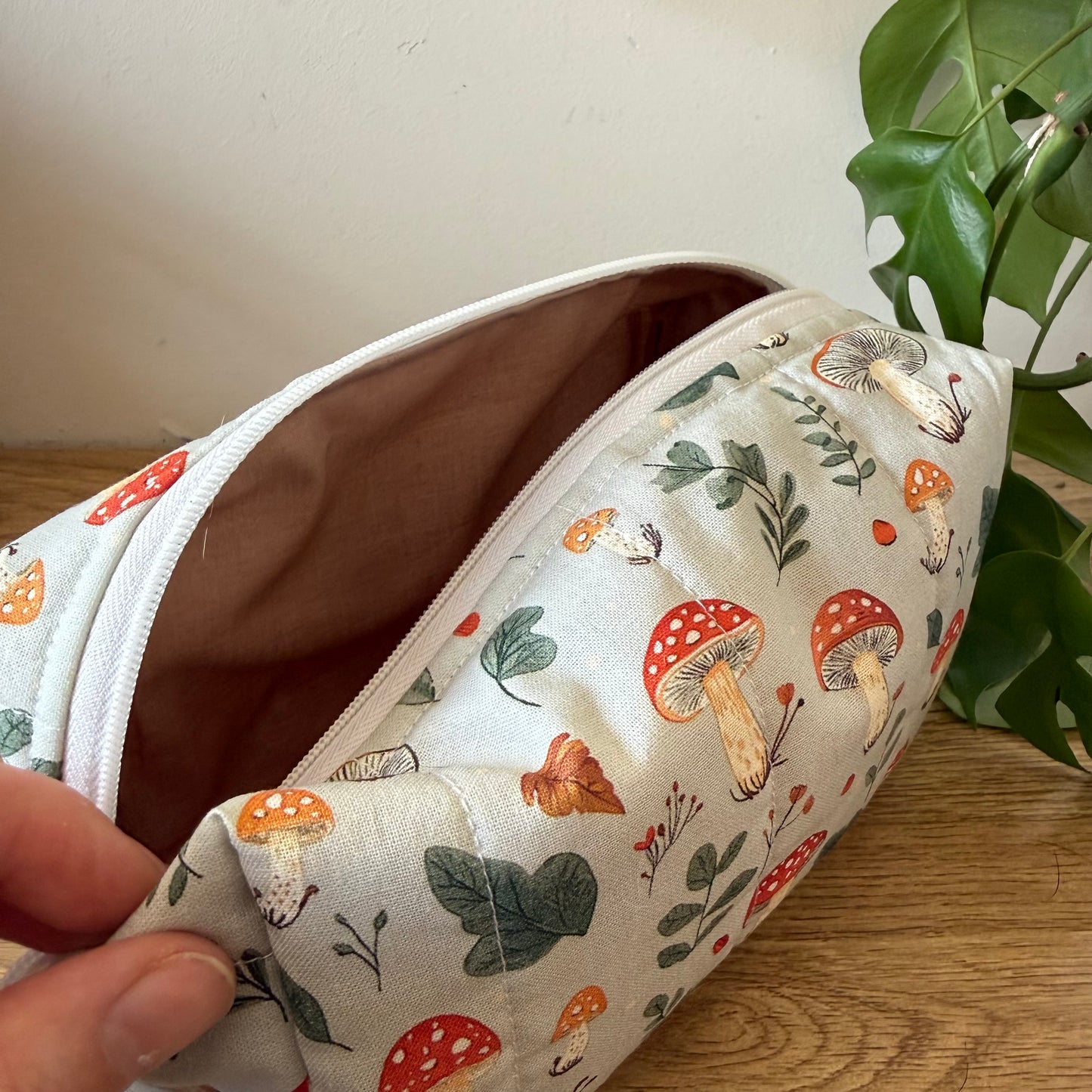 Leafy Mushroom Toiletry Bag