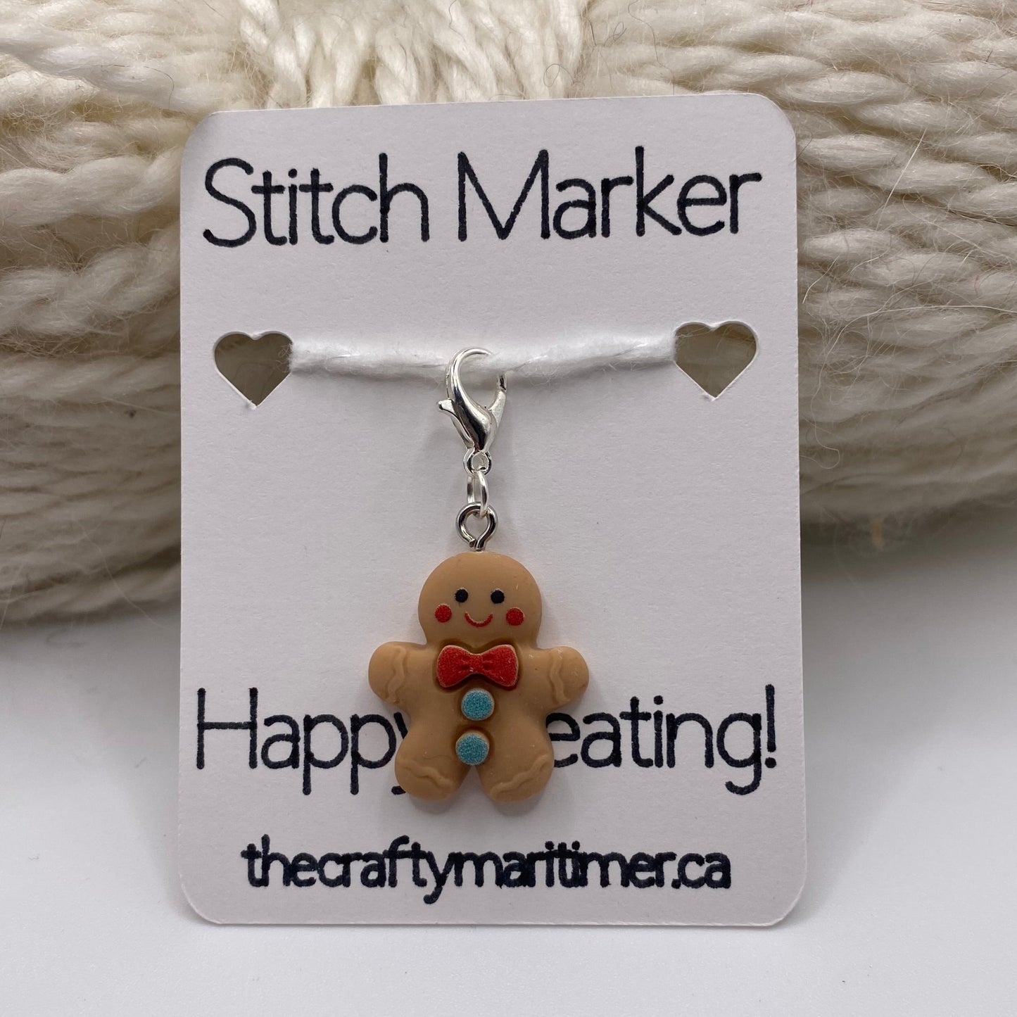 Gingerbread Man Stitch Marker