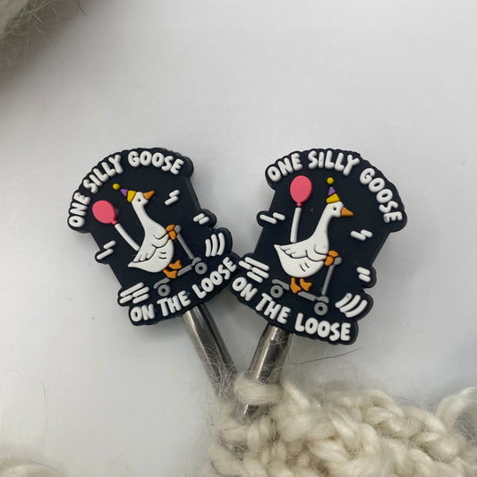 Silly Scooter Goose Needle Protector set of 2