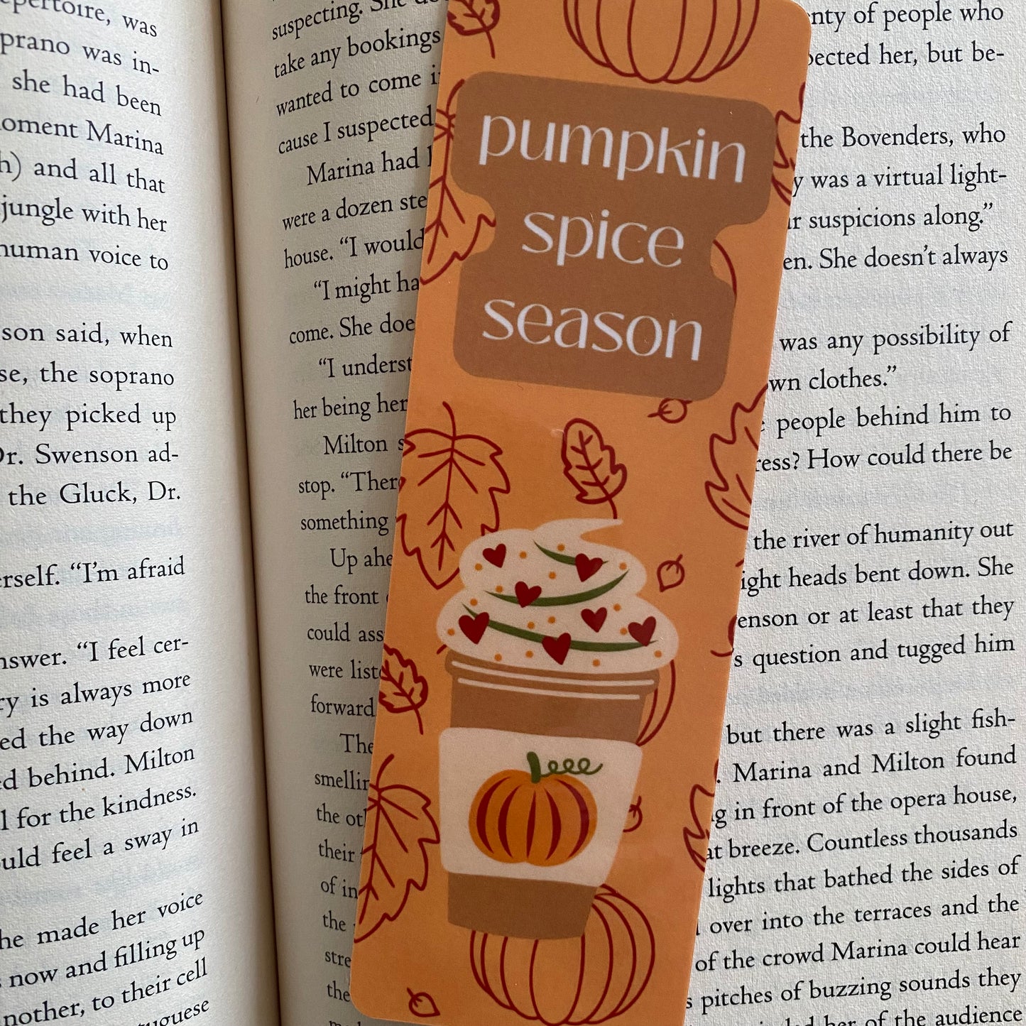 Pumpkin Spice Bookmark