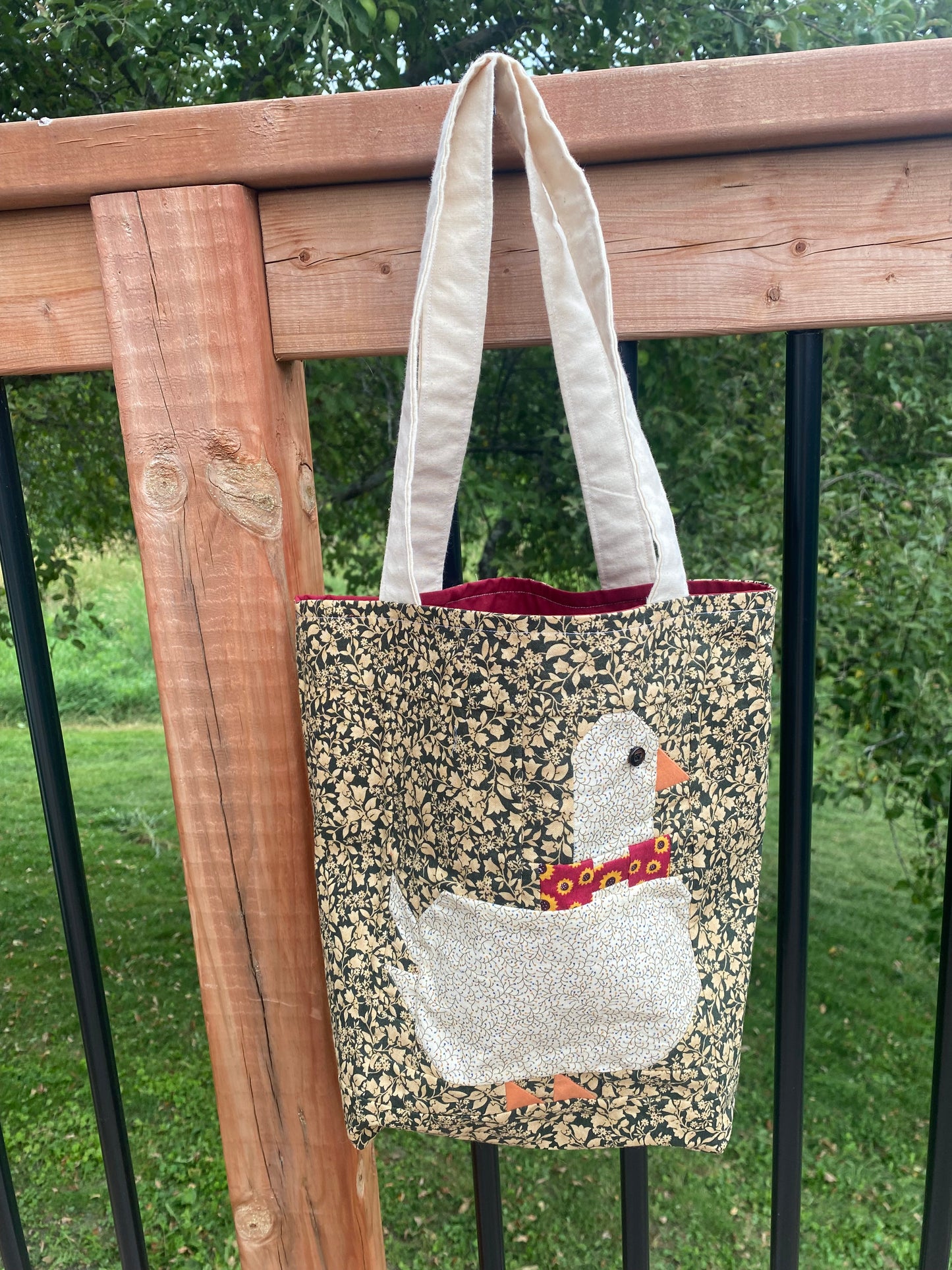 Lucy Goosey Tote Bag  *one of a kind*