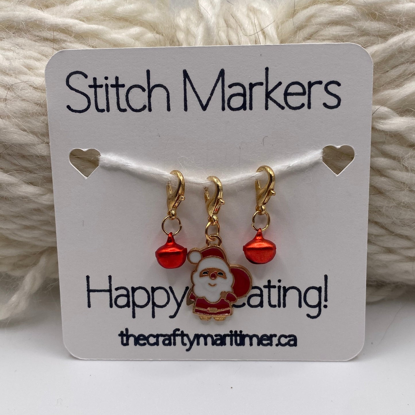 Santa Stitch Marker set of 3