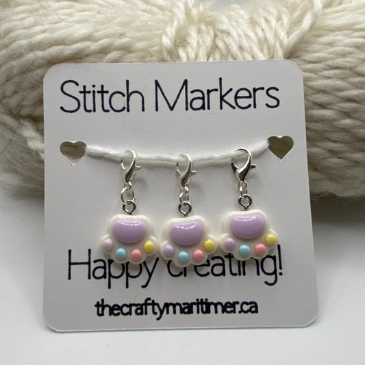 Paw Stitch Marker set of 3