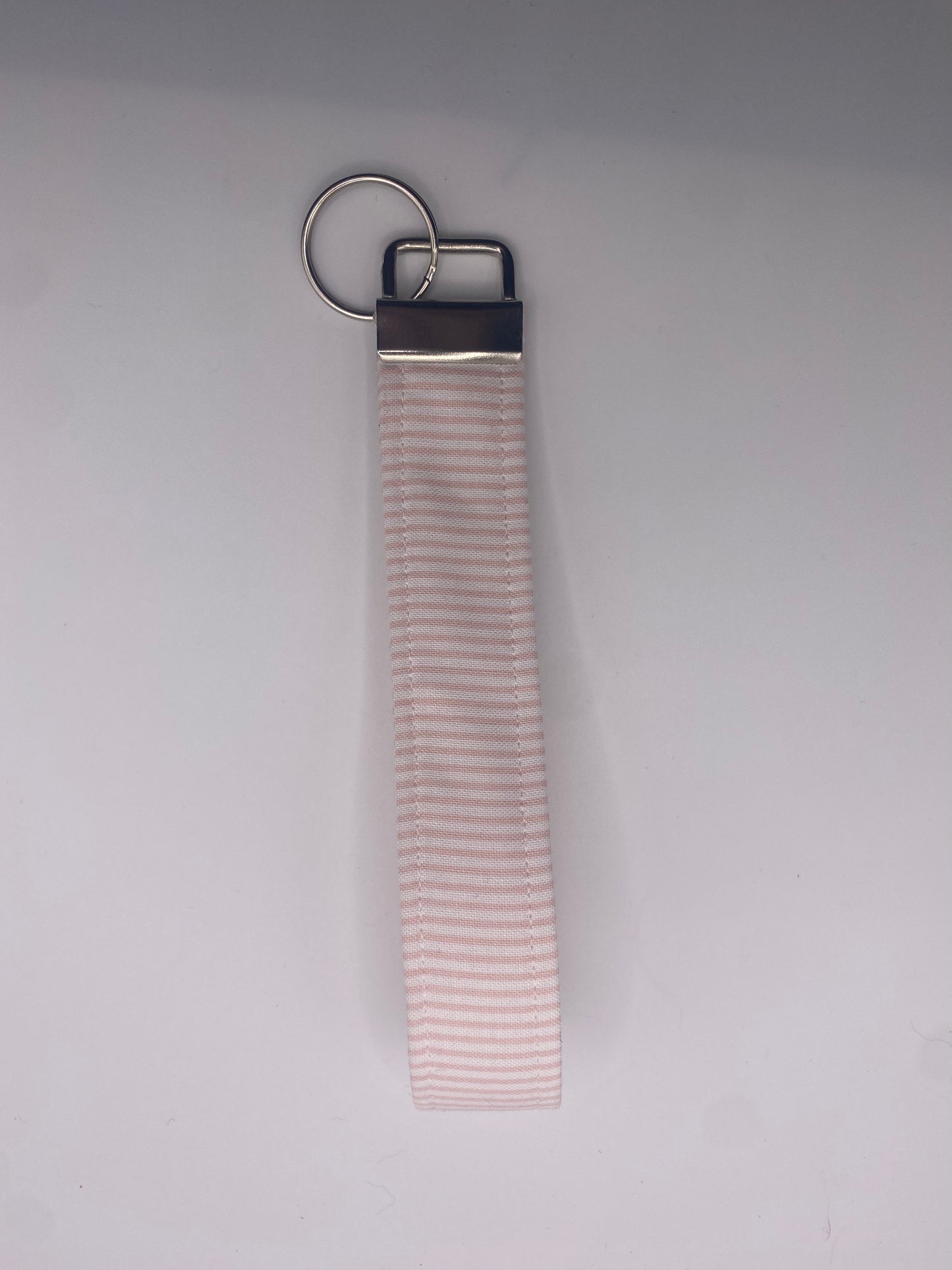 Pink Stripe Wristlet