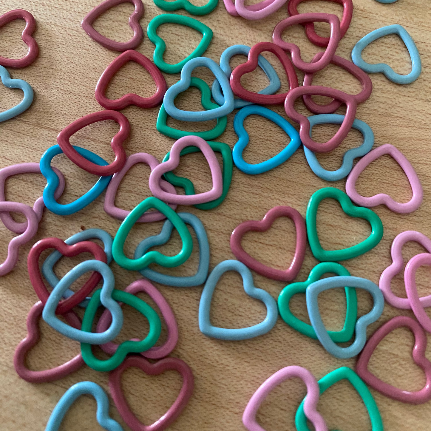 Heart Shaped Stitch Marker set of 6