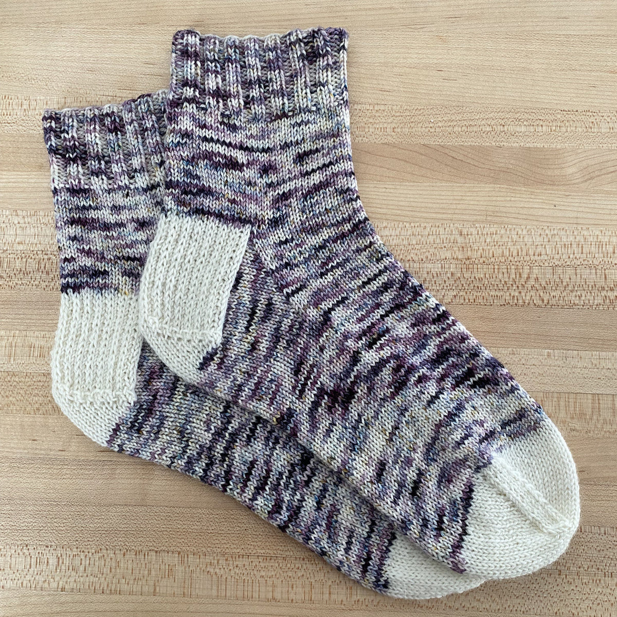 Adult Sock Knitting Pattern – Cuff Down | Small- X-Large