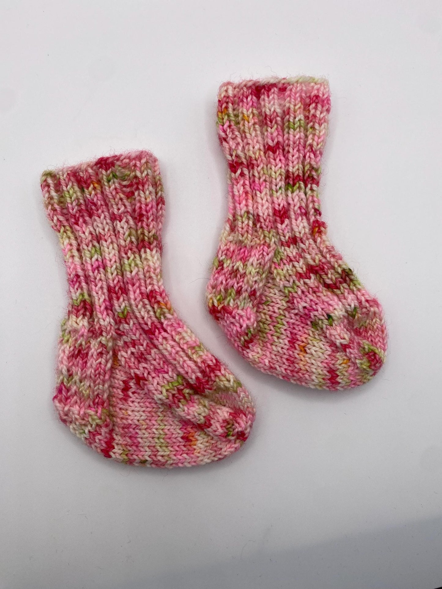 Ribbed Baby Sock Knitting Pattern – Cuff Down | Newborn to 3 Years