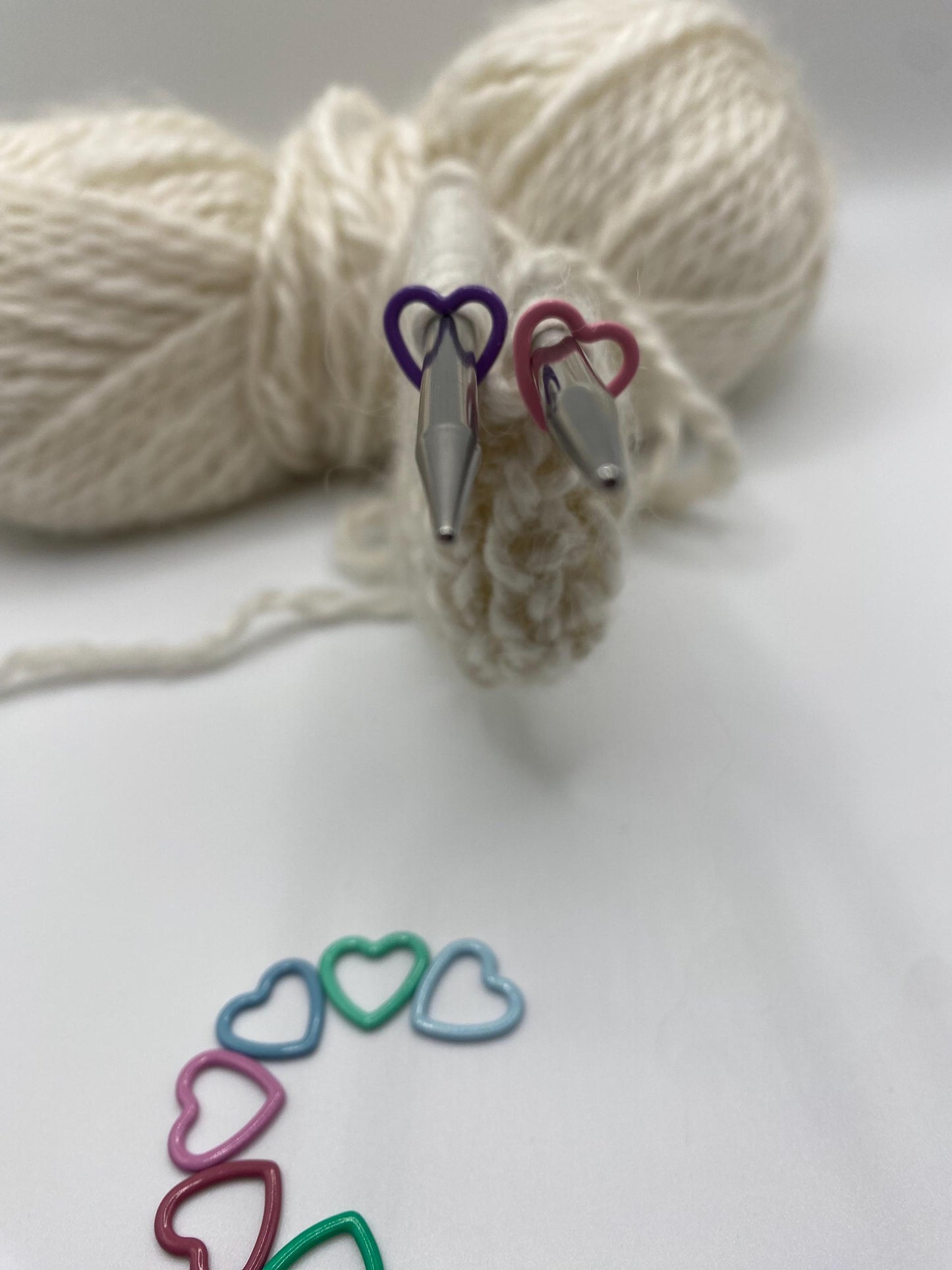 Heart Shaped Stitch Marker set of 6
