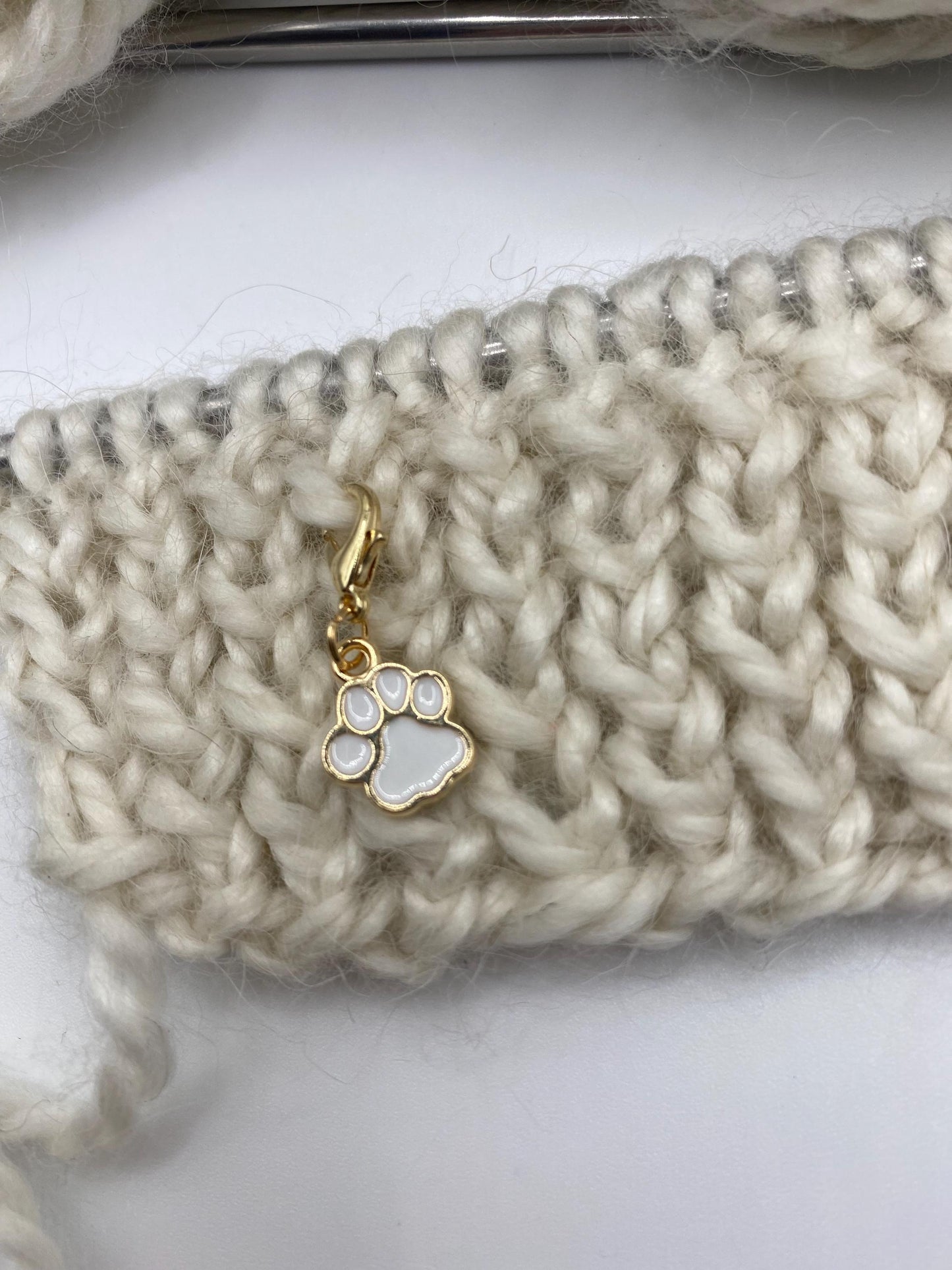 Golden Paw Stitch Markers set of 3