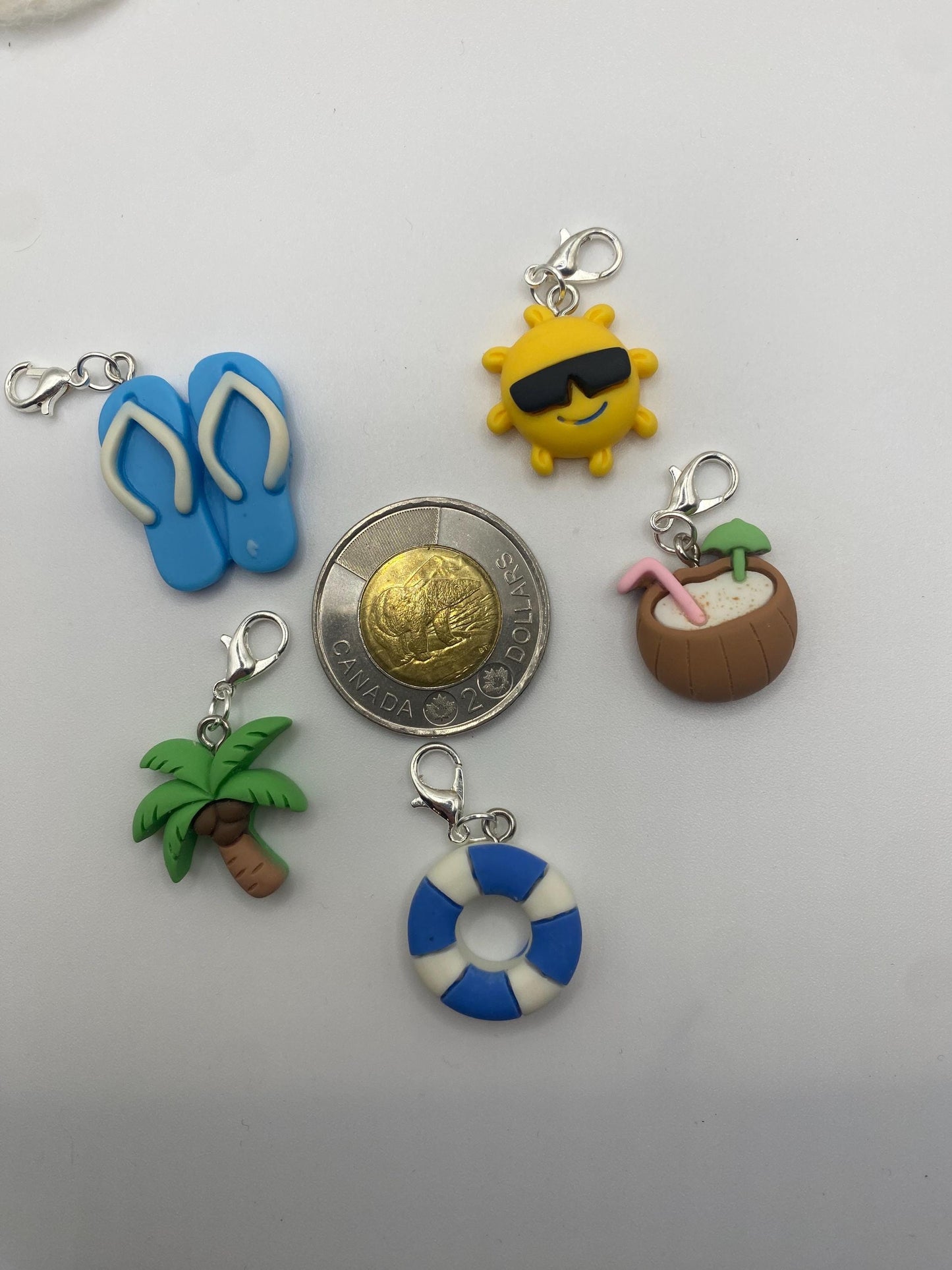 Beach Stitch Markers set of 5