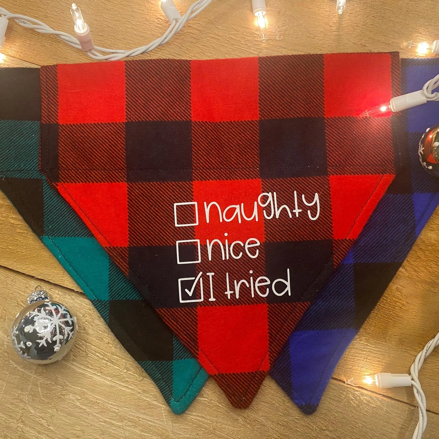 Naughty, Nice, I tried Pet Bandana