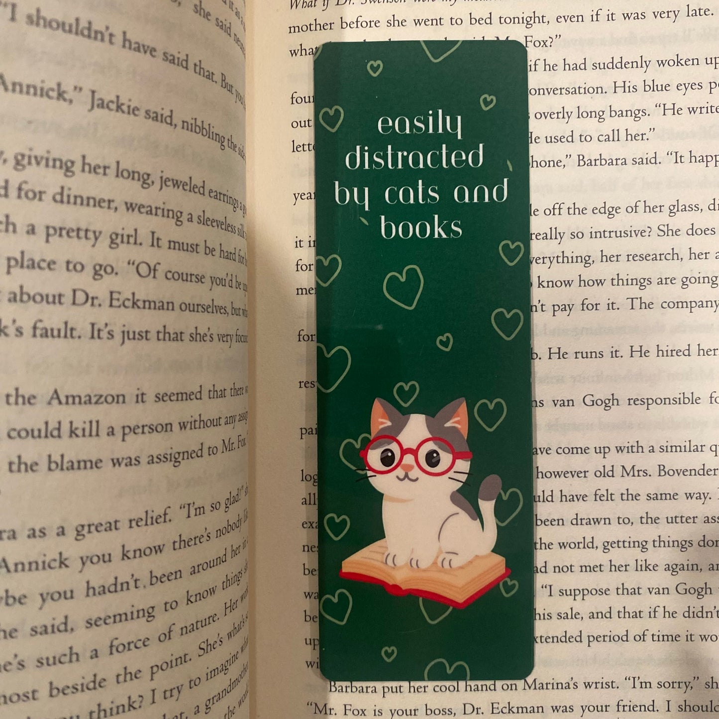 Easily Distracted by Cats and Books Bookmark