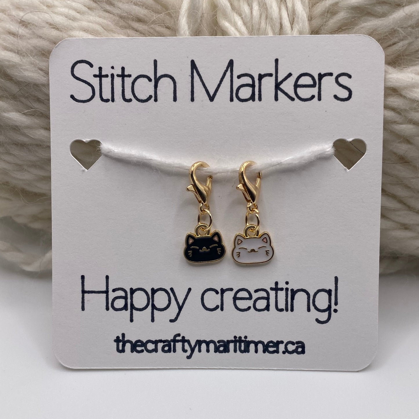 Cat Stitch Markers set of 2