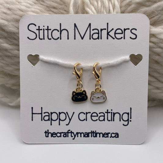 Cat Stitch Markers set of 2
