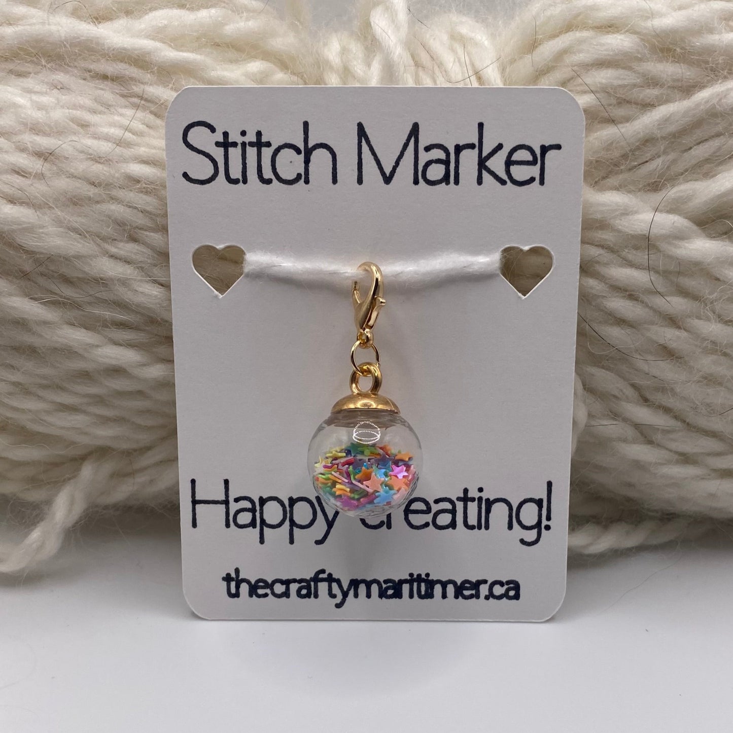 Confetti Bauble Stitch Marker