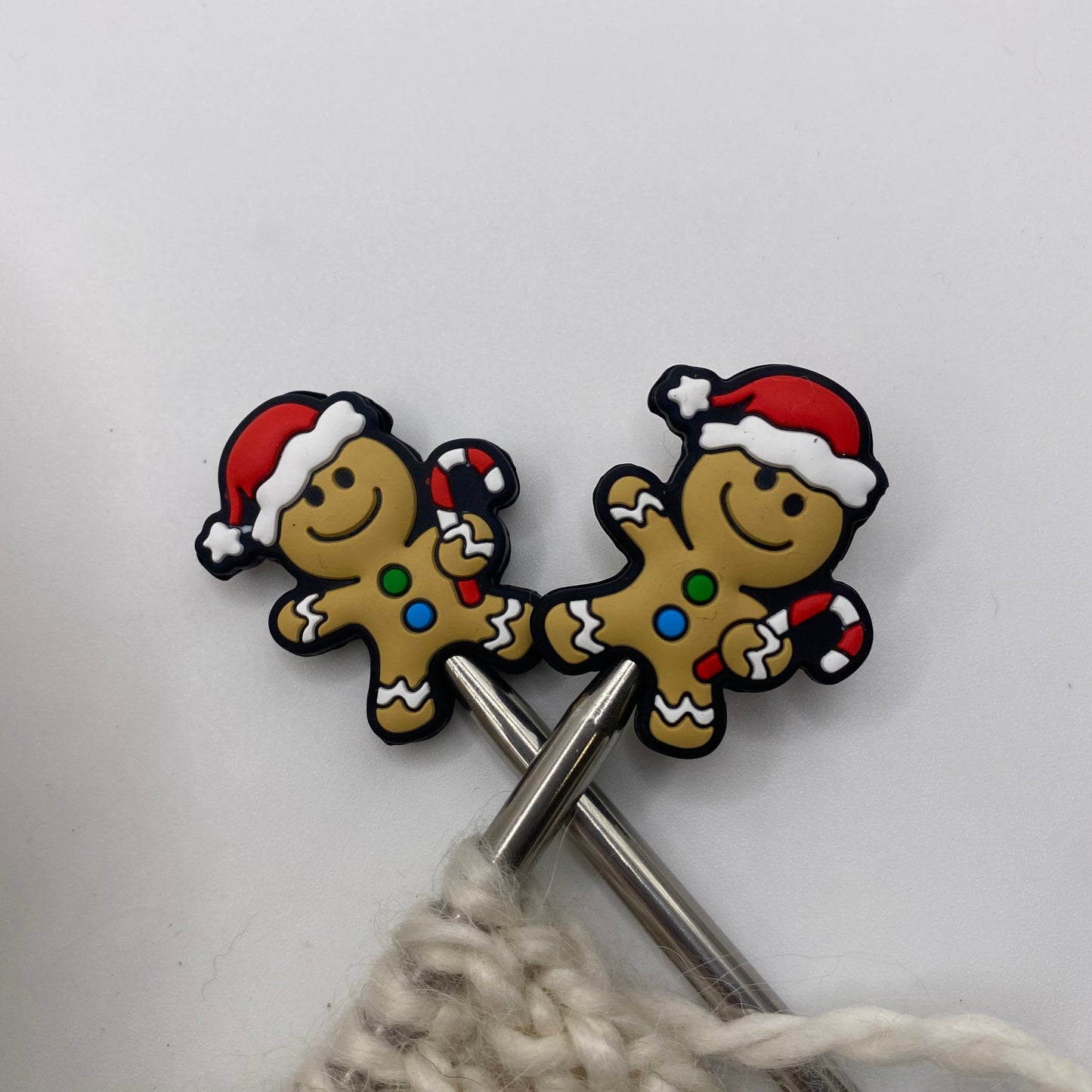 Gingerbread Man Needle Protector set of 2