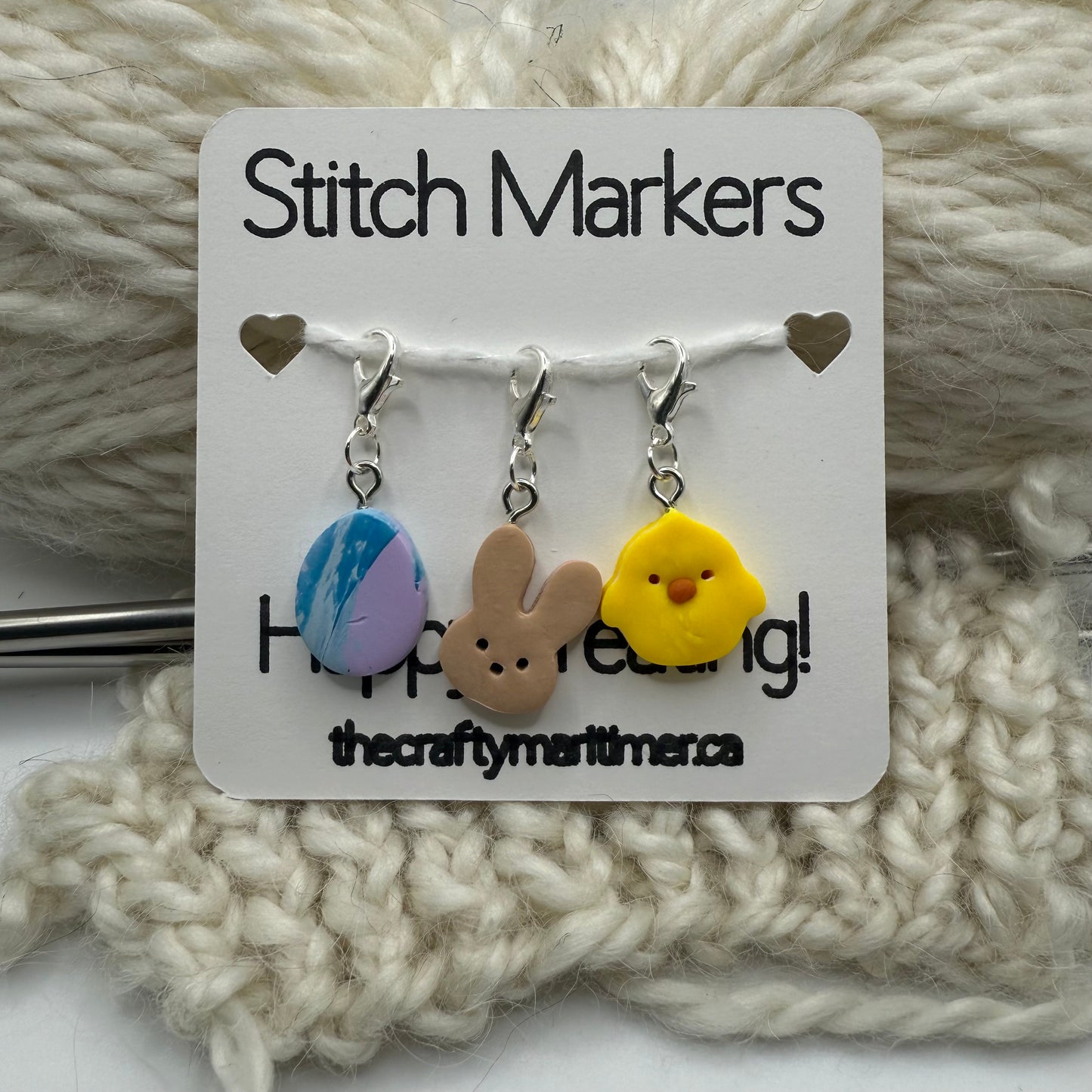Handmade Easter Stitch Markers/Progress Keepers