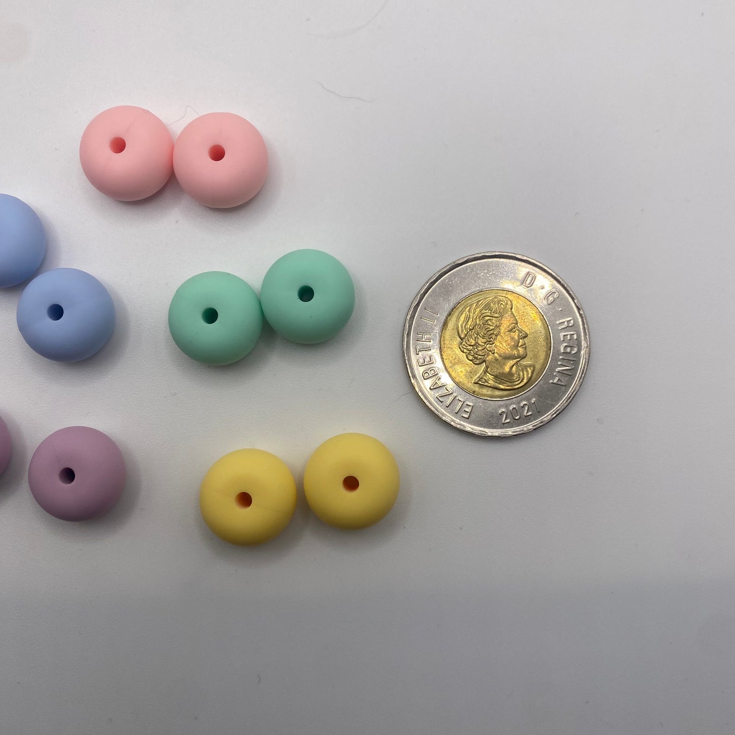 Pastel oval needle protectors Set of 2