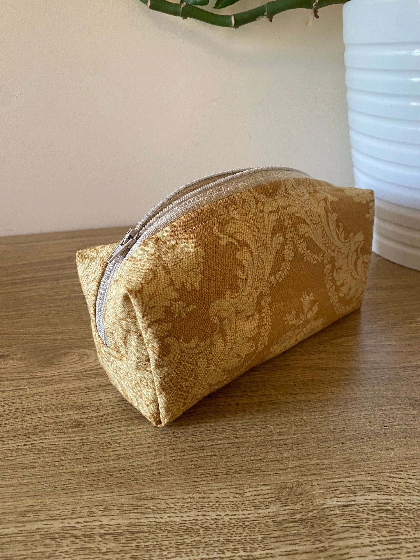 Vintage Yellow Pencil Case