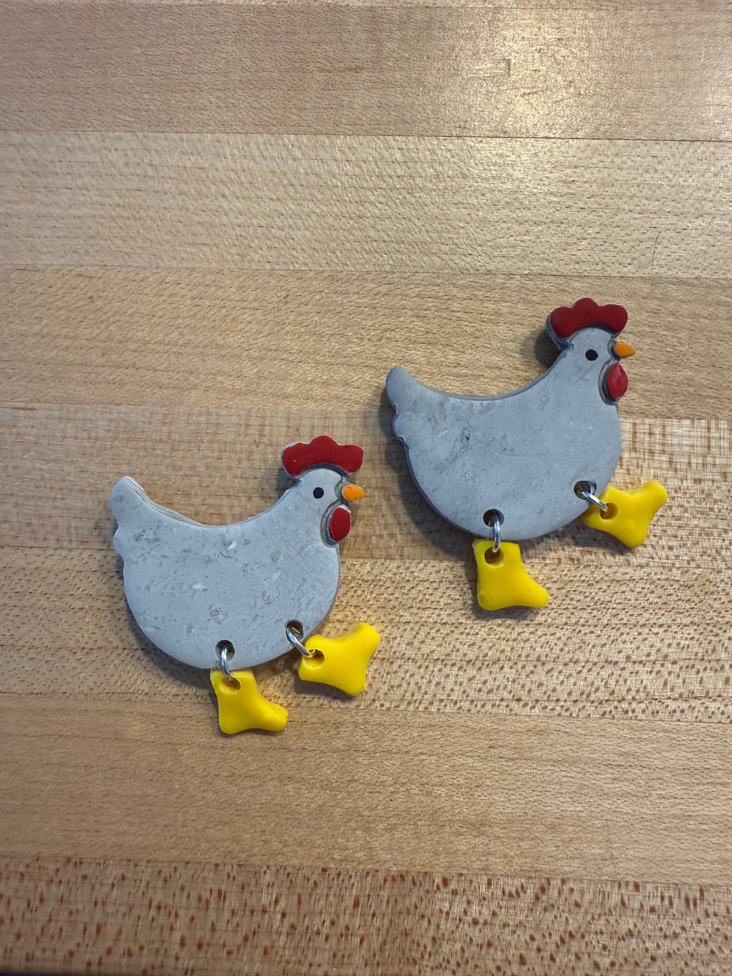 Grey Chicken Magnet