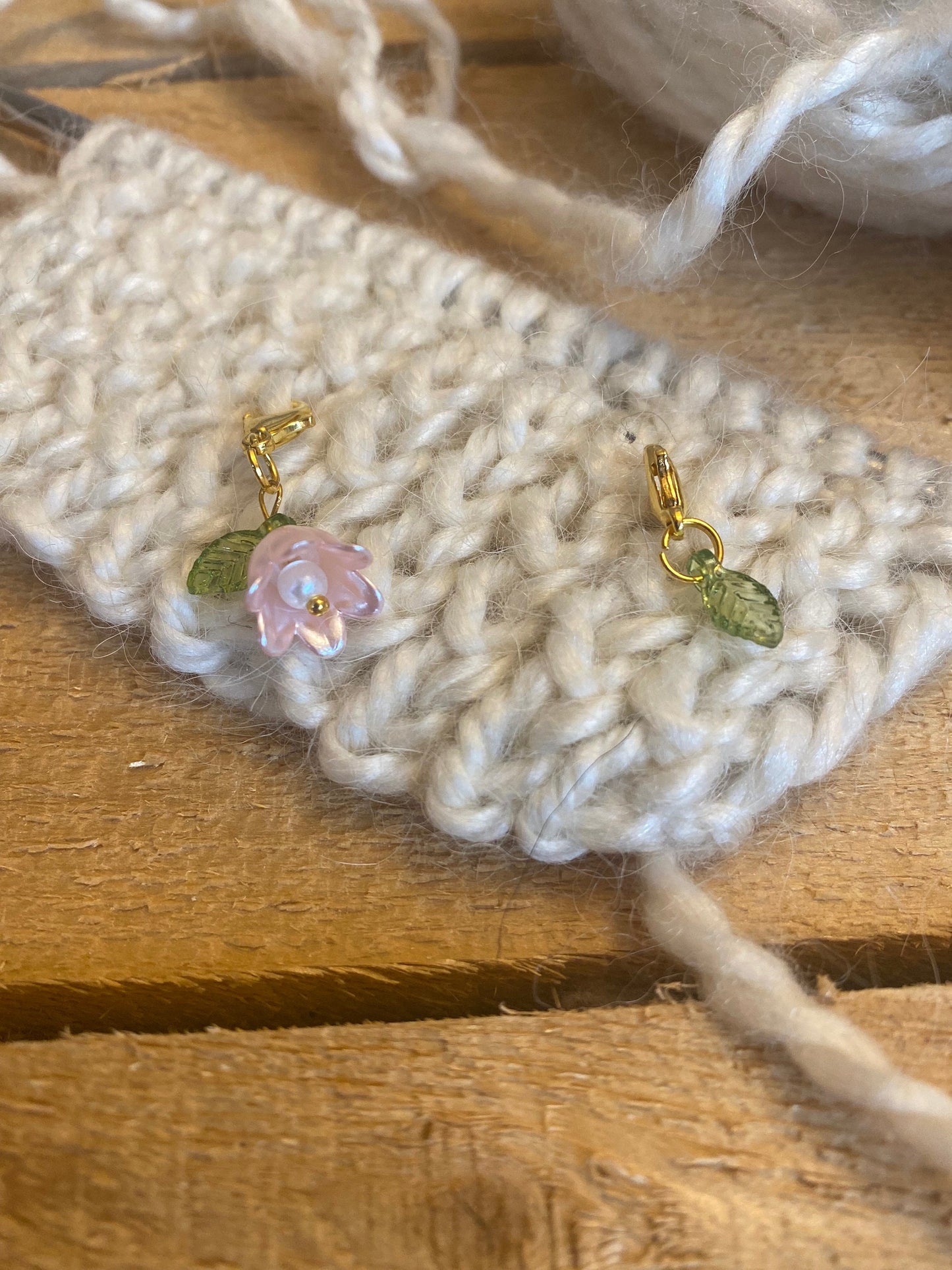 Floral Stitch Markers set of 5