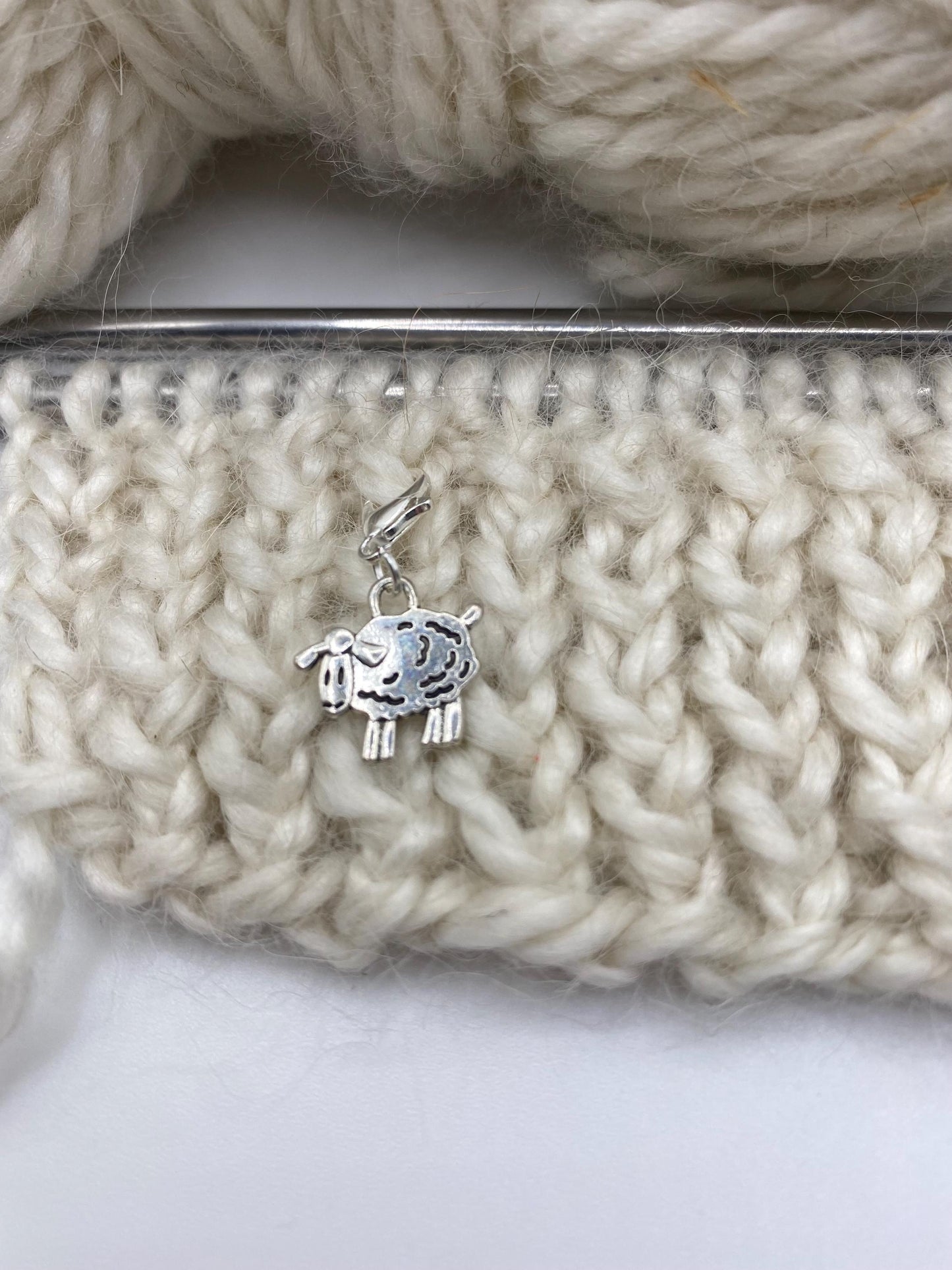 Silver Sheep Stitch Marker set of 3