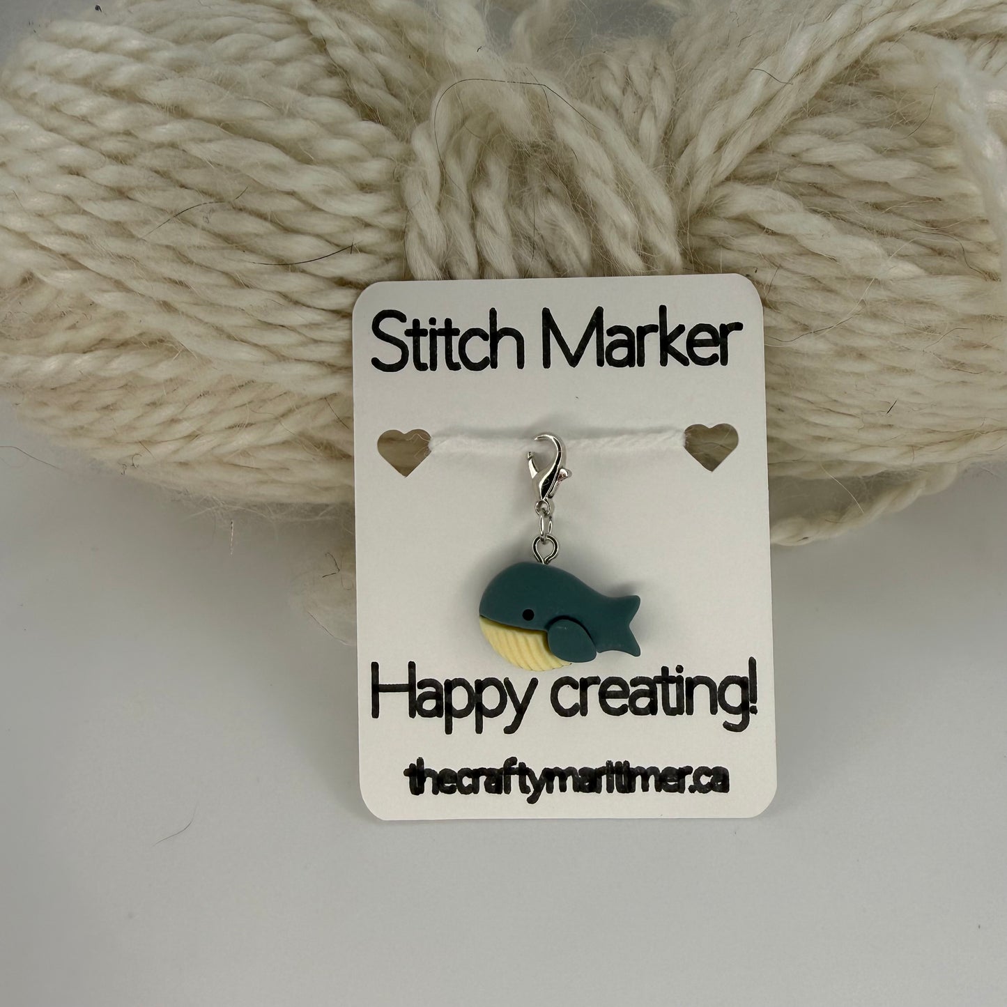 Whale Stitch Marker/Progress Keeper