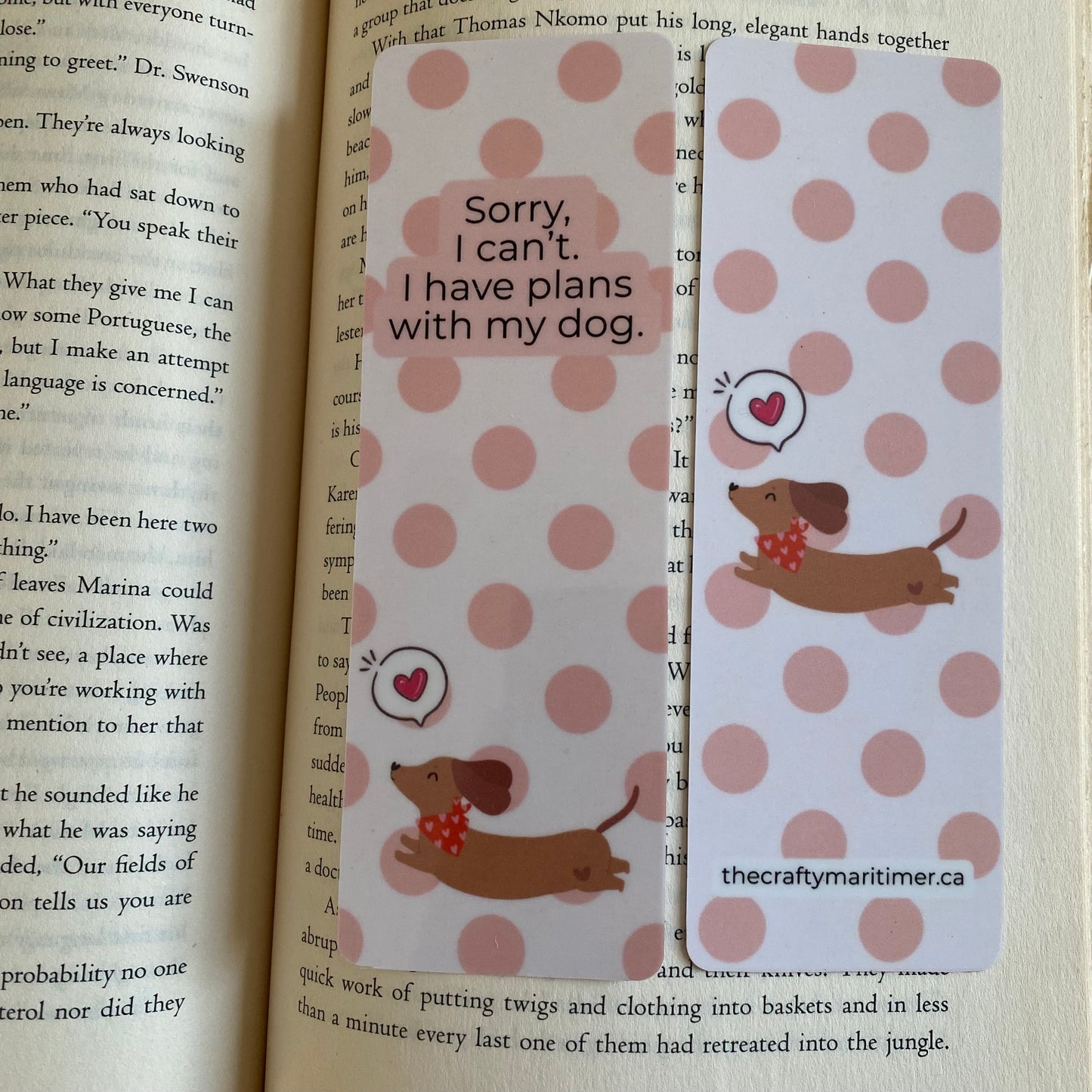 I have plans with my dog Bookmark